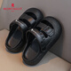 Montagut Children's Slippers Boys Summer Indoor Soft Sole Non-Slip Girls Croc Shoes Black 28-29
