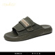 Rowilcs Brand Slippers Summer 2025 Nouveau tongs de mode de célébrité Internet à l'extérieur portant des pantoufles de plage à selle douce