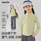 
I.KARNOW Girls Quick Dry Set Children's Spring and Autumn Outdoor Long Sleeve Hiking Climbing Suits Hill Climbing Pants Girls' Summer Sports 19629 Turmeric + 15261 Military Green 120