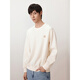 GXG men's round neck sweatshirt two-color cable jacquard long-sleeved top with off-white 175/L