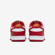 Nike (Nike) Chaussures masculines Dunk Low Retro Sports Chaussures Blancs et Red Trendy Top Lightweight Casual Shoes DD1391-602 44.5