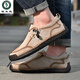 Portes de carpintero exportación de gran tamaño zapatos para hombres de cuero genuino zapatos de cuero transpirable de cuero para hombres zapatos jóvenes de modificación