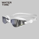 WATERTIME/Shuichuan swimming goggles, myopia, anti-fog, waterproof, large-frame coating, high-definition men's and women's swimming goggles, professional swimming goggles equipment, Snowland Elf, flat light, no degree