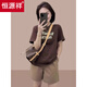 Hengyuanxiang Fashion Fashion's 2025 Summer New People Small People que usan edad reduciendo pantalones cortos de ocio
