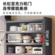 Linxiao balcony storage cabinet dust-proof storage cabinet integrated wall-mounted steel sun protection large capacity multi-functional storage cabinet huge thickness five doors six layers 100*42*176cm