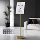 Jinlongxing sign vertical sign display sign vertical billboard retractable water sign display stand guide sign A3 gold A9159-2