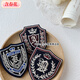 Contains spring flower embroidery badge, British style college brooch, Japanese and Korean JK uniform accessories badge, DK clothing coat hanging pin, 1 spare button JK embroidery