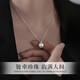 Lao Fengxiang S925 sterling silver pearl necklace for girls, fashionable clavicle pendant jewelry, practical birthday gift for girls to give to girlfriends, shipped by JD.com *Same day/next day delivery - fashionable pearl necklace