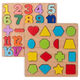 
Digital letters hand-grabbing board panel wooden early education puzzle 2-6 year old children educational toys baby digital puzzle A+ [thickened] number + letters (storage bag) No Specifications