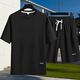 Lang Weigao; La maison Vico Hailan (HLA) Le même t-shirt à manches courtes minces d'été pour le costume de sport décontracté pour hommes shorts masculins à moitié à manches (ensemble) 829 Brown M (recommandé (100-120jin [Jin est égal à 0,5 kg])))