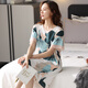 Yalu Modal Nightgown pour femmes à manches courtes minces d'été 2025 Nouvelle robe pyjamas Mère d'été