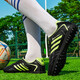 European Shepherd children's professional football shoes with broken nails for primary and secondary school students 6 to 12 years old boys and girls anti-slip competition special training 508 black 40