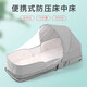 Baby crib portable removable bed-in-bed multifunctional foldable baby bed newborn baby bb crib with mosquito net standard space gray-naked bed + mattress