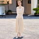 Ehangy International Light Luxury Dress Set New Small Flavor Style Lace Embroidered Top Sling Skirt Two-piece Set Picture Color [High-end Gift Box] XL