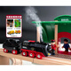 Brio Train Track Sweden Classic Steam Sound Sound à grande vitesse Train Train Children's Remote Control Train 33766 Railway Large Set + 33884 Steam Train Standard Configuration