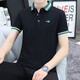 Hailan Lapel Paul Polo Shirt Kurzärärmelte T-Shirt Herrenmodik Sommergeschäft Casual Youth Collared Top Kleidung Qy686 White 4xl [180-200jin [Jin ist gleich 0,5 kg]]