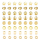 
100 oil sealing color-proof CCB beads Round bead square beads Five-pointed star love DIY hand-made beading material accessories 100 KC gold beads 6mm-14079