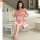 Pyjama modal pour les femmes en été 2025 Nouveau dessin animé Suisse à manches courtes Coton Coton et mince version coréenne Y9853 M