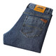 
JEEPSPIRIT JEEPSPIRIT Jeep Jeep Jeans Men's 2024 Spring and Autumn New Winter Straight Large Size Middle-aged High Waist Pants Blue-679-Thick Model 29 Size Waist 2 feet 2