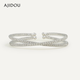 AJIDOU Ajidou bracelet, the same style in offline malls, simple sparkling zircon stacked open bracelet, light luxury and high-end feeling