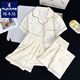 Specht japanische Milch Huhu reines Baumwoll Gaze Sommerpyjamas Dreiköpfige Sommer-Summer Einfacher Outdoor-Kurzärmel-Hauskleidung Yunduo Cotton-9902# Star Kt Katze Drei-teilige Set M [vorgeschlagen 75-100jin [Jin gleich 0,5 kg]]