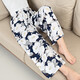 
2025 new summer women's cotton silk pajama pants can be worn with artificial cotton nine-point wide-leg home pants flower long pants cotton, spring is full of L (recommended 110-135Jin [Jin equals 0.5 kg])