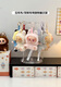 Jipin Di Labubu pendant display stand desktop labubu plush doll display stand acrylic storage rack transparent labubu/crying baby special rotating display stand