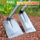 Ye Yu 304 stainless steel hoe extra thick hoe with integrated thickened long handle agricultural digging hoe all steel weeding forged integrated wide mouth flat hoe (welded steel handle length 1.5