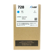 七级风728墨盒适用HP T730/T830绘图仪打印机 青色 130ML（小容量）