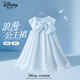 迪士尼（Disney）女童公主裙2025夏季新款甜美学院风网纱裙子童装可爱系女孩连衣裙 迪小圆金属标K轻盈蓝 120 120cm