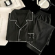 Sinnliche Wolke Baumwollpyjama Herren Frühlings-Strickjacke Langarm Langhose Lange Hose Cartoon Teenager Home Clothing Set K12532# Double Short 2XL Empfehlung 150-175