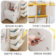 Nanx Kinderlager Rack Baby Spielzeug Sortierregal Baby Cartoon Einfacher Schubladen -Speicherschrank Aufbewahrungsschrank [Papadog -Kombination drei] St. Paul Huang 15933