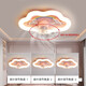 
Les (NVC) 2025 latest Les room fan ceiling light for girls bedroom 360 degree shaking head 6-speed wind speed cool full light 9195 Astronaut fan light Wuji dimming + fine