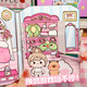 Patanlp Kapibala Libro tranquilo Magnetic Libro tranquilo Girl Deluxe Edition Mini Libro tranquilo Juguete Magnetic Toy Girl Diario de resorte caliente + Mini libro magnético