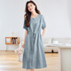 Egeangy Light Luxury Brand Kleid für Frauen 2025 Sommer neuer Stil Slim Taille Design Vielseitiger Rock hellrosa m