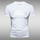 Calvin Klein Jeans/CK Summer Slim Slim с коротким рукавом мужской футболки с круглой шеей. Основная повседневная половина наполовину топ-джинсы Calvin Klein833 White S (90-105Jin [jin равно 0,5 кг])