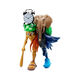 Tongbeijia Foreign Mountain and Sea Civilization Figure Fusion Version Wood Stick Man Golden Shark Frog Elephant Sewing Monster Abstract Toy AI Ornament C Foreign Mountain and Sea Civilization Fusion Version 16cm