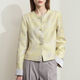 Amii [New Chinese Style] 25 Spring Retro New Chinese Style Small Flavour Style Jacket Jacket Elegant Classical Short Jacket Femmes Beige M