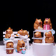 Kapibala's daily blind box second bullet creative cartoon resin cute capybara ornament children's birthday gift 2023-039 pig travel blind box [8 packages, random 1