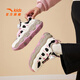 Zapatillas para niñas de anta para niños 2025 otoño nuevo producto de moda y cómodos zapatos casuales de estudiante de brownie [brownie femenino] negro/blanco/rosa 8829-3 37 pies de longitud aproximadamente 23.5 cm