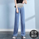 Cream Rabbit Maternity Jeans Spring and Autumn Outer Wear 2025 New Loose Wide Leg Pants Early Pregnancy Casual Belly Supporting Cigarette Straight Pants Spring and Autumn Style Black 2XL Recommended 150-170Jin Jin is equal to 0.5 kg