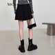 MO&Co. Three-dimensional pleated shorts and culottes, A-line shorts, short skirts, casual pants, high-waisted skirts, Moan