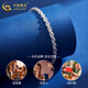 CHINA GOLD PT950 Platinum Phoenix Tail Bracelet 2025 New Hand Jewelry Platinum Valentine's Day Birthday Gift for Girlfriend and Wife Jingsuda Platinum Phoenix Tail Bracelet About 2.6g Zhongjin Gift Box