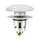 Jiumuwang drain filter universal ceramic wash basin leak plug push-type spring core anti-odor basin plug accessories copper core ceramic upgraded filter anti-blocking 1 pack German quality one-click universal (adapted to 34-40mm