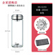 Xino XN-6193 6195 6196 Group de copa de agua de vidrio de una sola capa Compra de regalos Regalos de impresión Copa Logotipo de impresión con filtro 6196 Color natural-con portada de PU 530 ml nuevo modelo