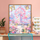 2025 new line puppy digital oil painting DIY cure cartoon children's hand-painted fill coloring oil painting LL13886 20*30cm thick solid wood inner frame acrylic pigment + special