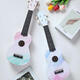 Aloha Ukulele Beginners Men, Girls, Students, Instrumento de alta precisión infantil Guitara pequeña Graffiti Pintura Graffiti-Purple 21 pulgadas
