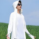 Ice silk hat brim sun protection clothing for men in summer breathable fishing sun protection clothing Ice feeling sun protection clothing BXT8002 light gray one size fits all 80-160Jin Jin equals 0.5 kg
