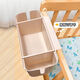 
Crib hanging storage hanging basket diaper bedside diapers storage bag dormitory bed hanging bag bed fence storage box cream white [parallel adjustable]
