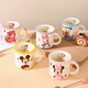 Disney Genuine Children's Cartoon Anti-fall High-Value Water Cup Genuine Coffee Cup Milk Cup Home Ceramic Cup Minnie Moon Cup